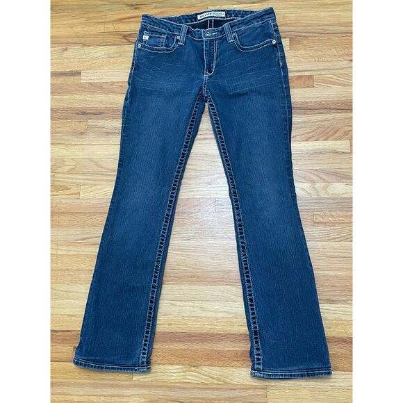 Big Star Maddie Women's 27 Blue Jeans Denim Bootcut Western 5-Pockets Stretch - Picture 1 of 11